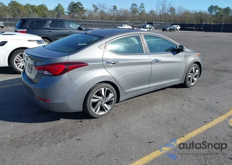 2014 Hyundai Elantra Limited z USA, uszkodzony, nr VIN 5NPDH4AE8EH470069